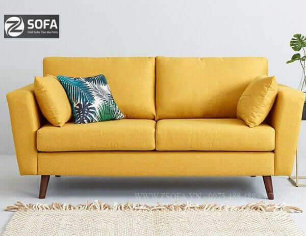 Ghế sofa màu vàng sang trọng cho phòng khách